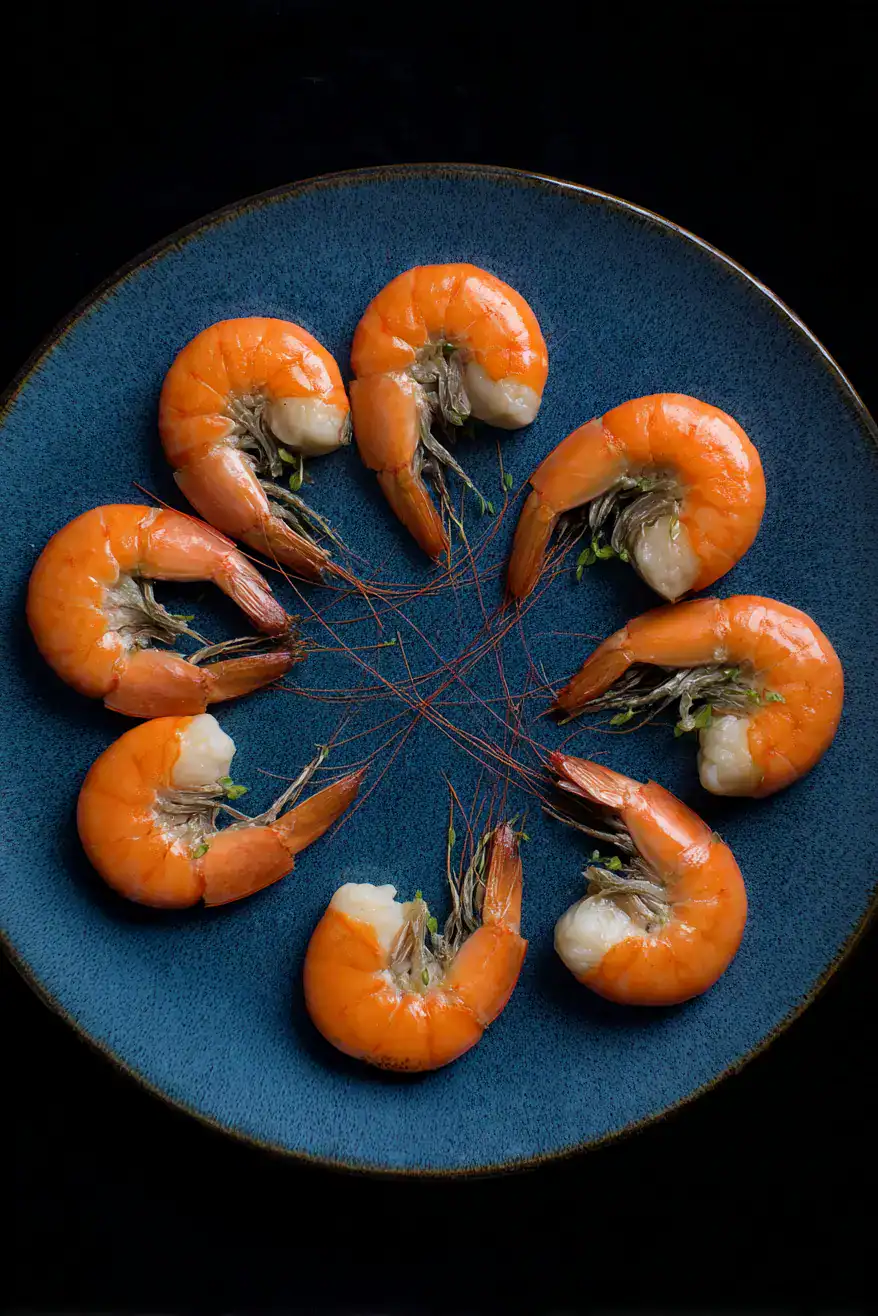 a_plate_with_7_luxury_gourmet_shimps_aesthetic